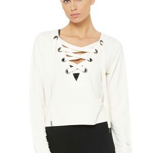 Alo Yoga Ideal Long Sleeve Top - White